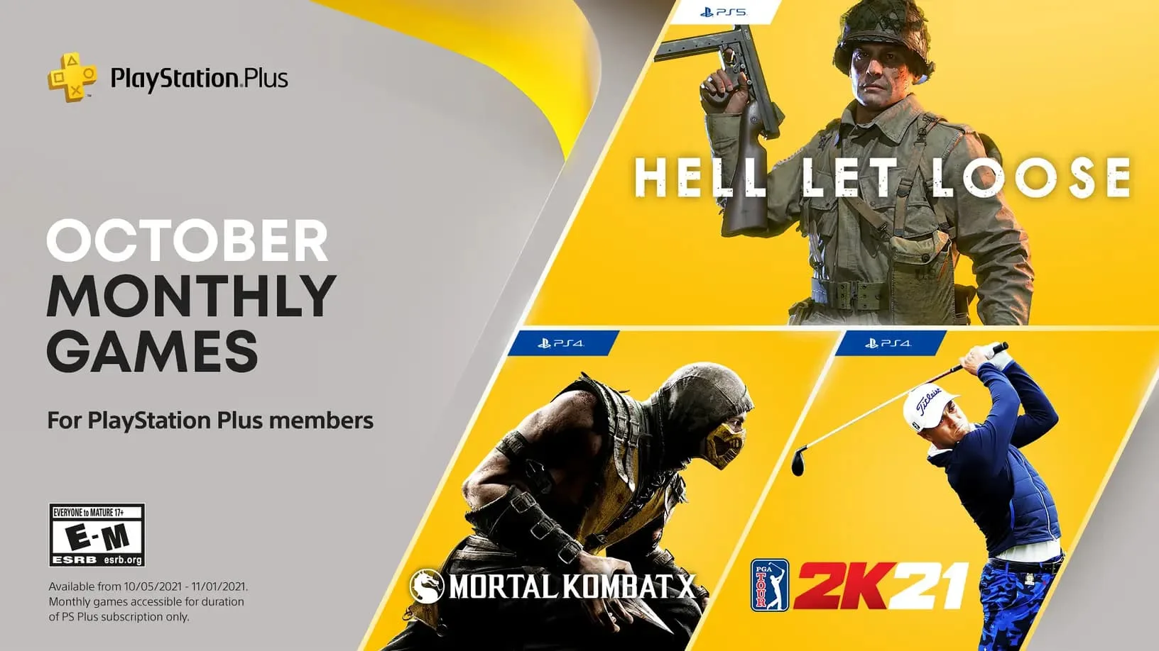 PS Plus October 2021 Free Games ps plus free games for october 2021