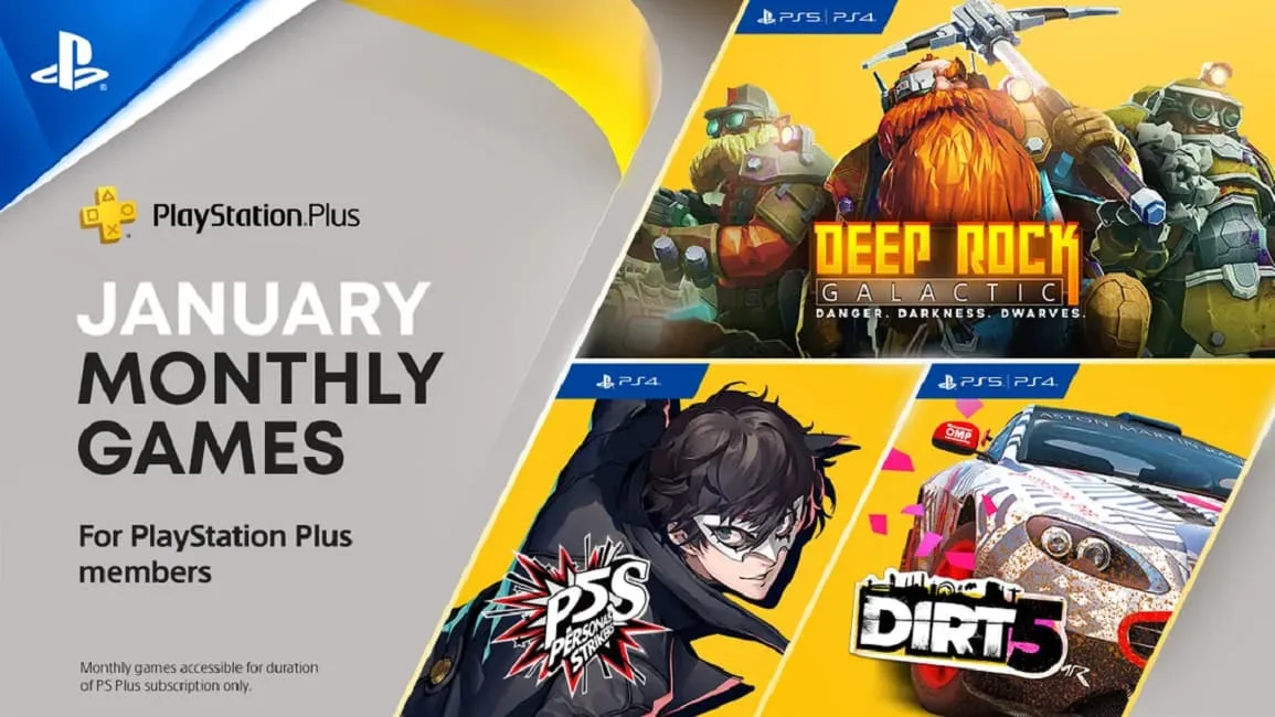 PlayStation Plus Free Games in January 2022