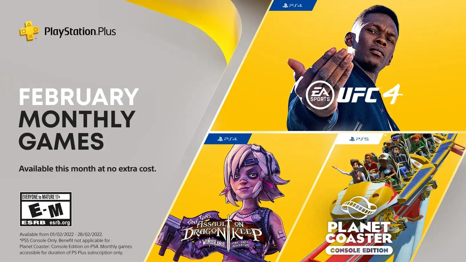 PS Plus Free Games for February 2022