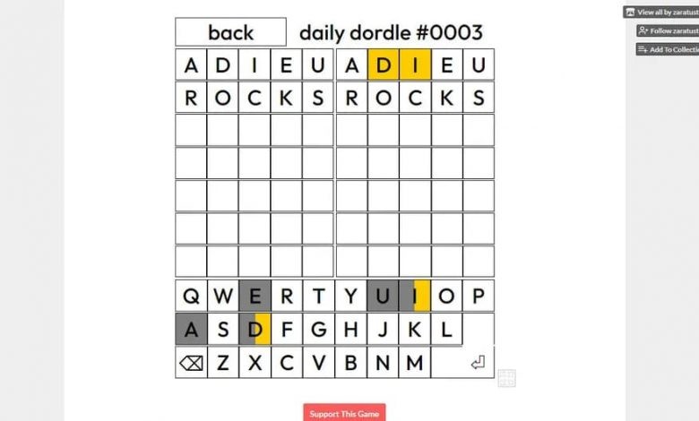 Dordle Is An Indie Version of Wordle Dordle lawod