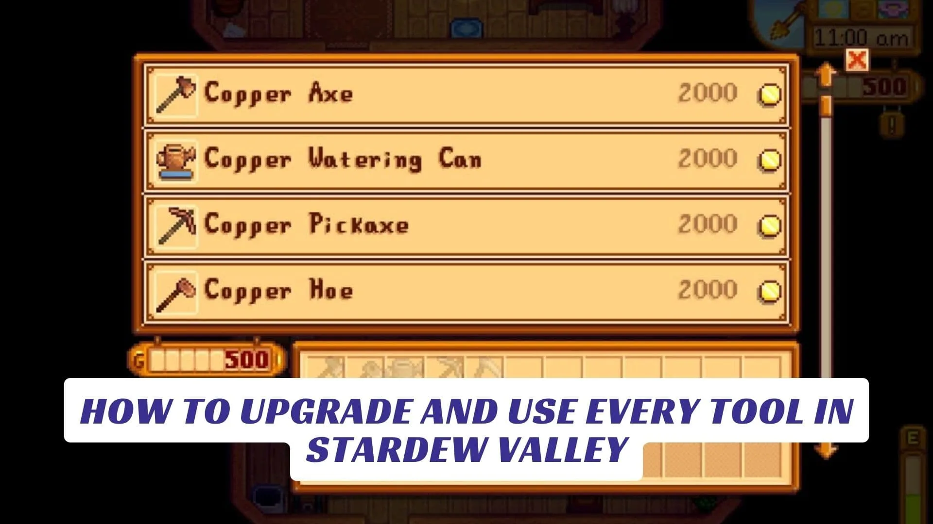 How To Upgrade And Use Every Tool in Stardew Valley How To Upgrade And Use Every Tool in Stardew Valley Lawod Cover 1