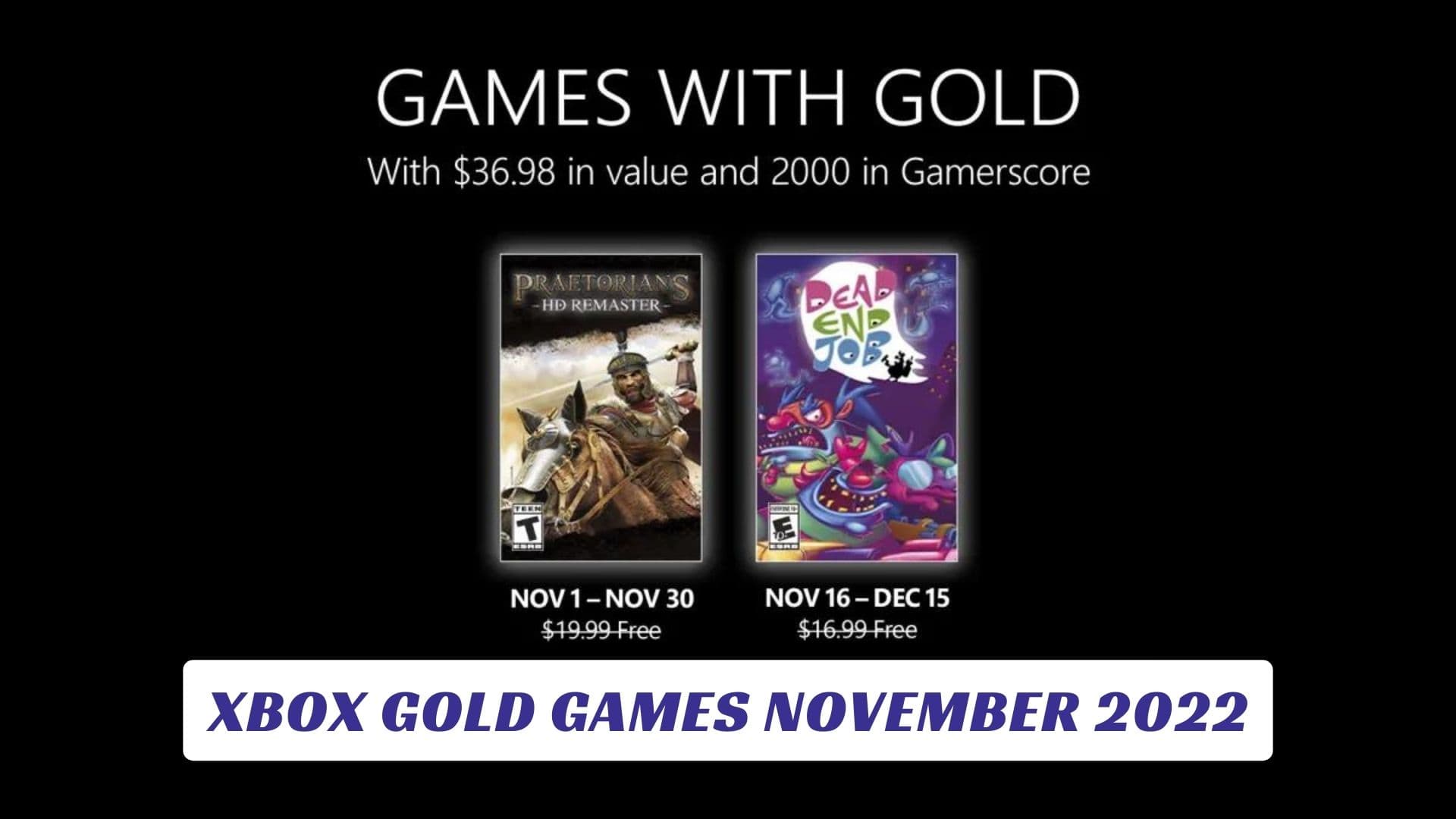Xbox live gold games november 2022 lawod