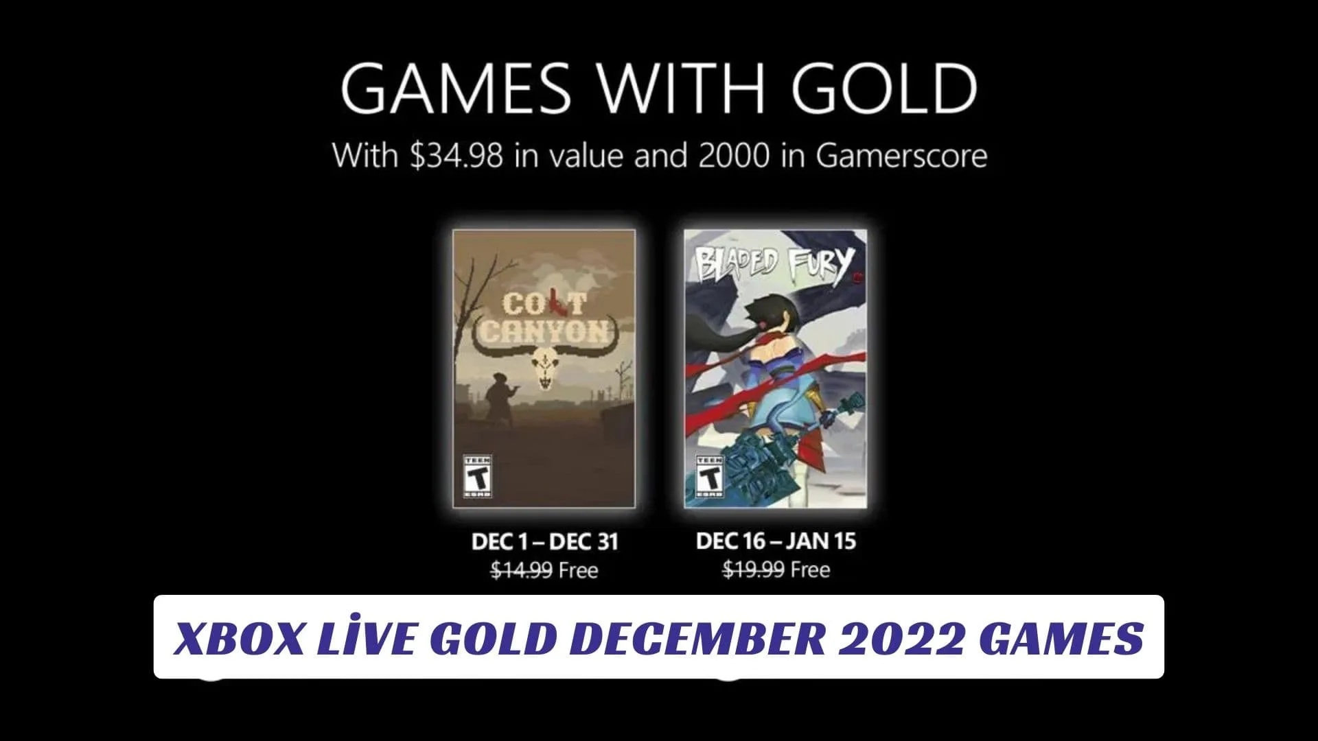 Xbox Live Gold December 2022 Games Xbox Live Gold December 2022 Games Lawod Cover 1
