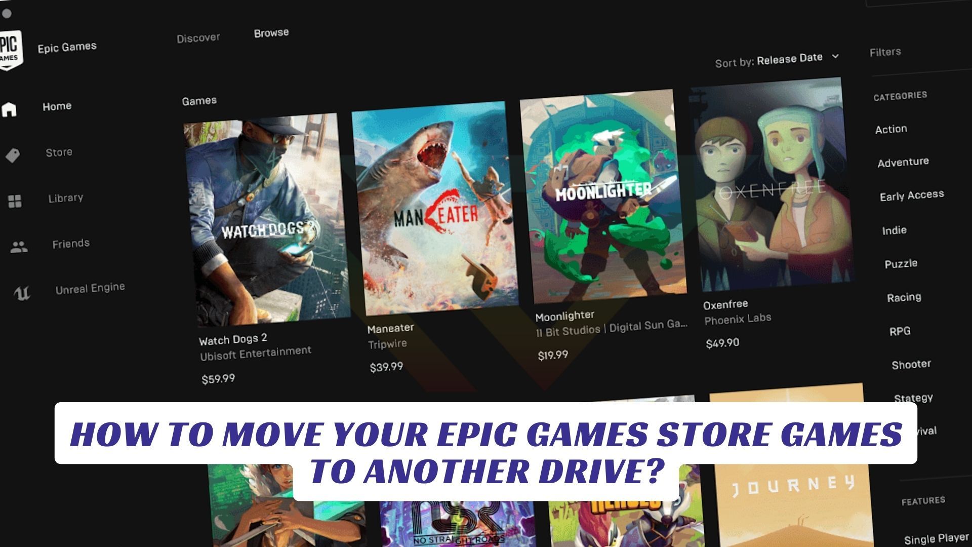 How to Move Your Epic Games Store Games to Another Drive Lawod Cover