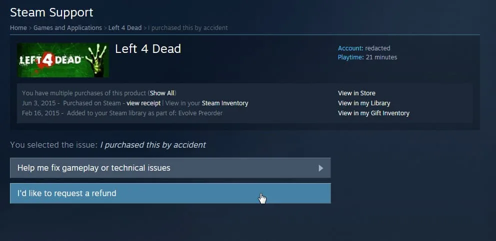 How to Refund a Game on Steam Lawod ss