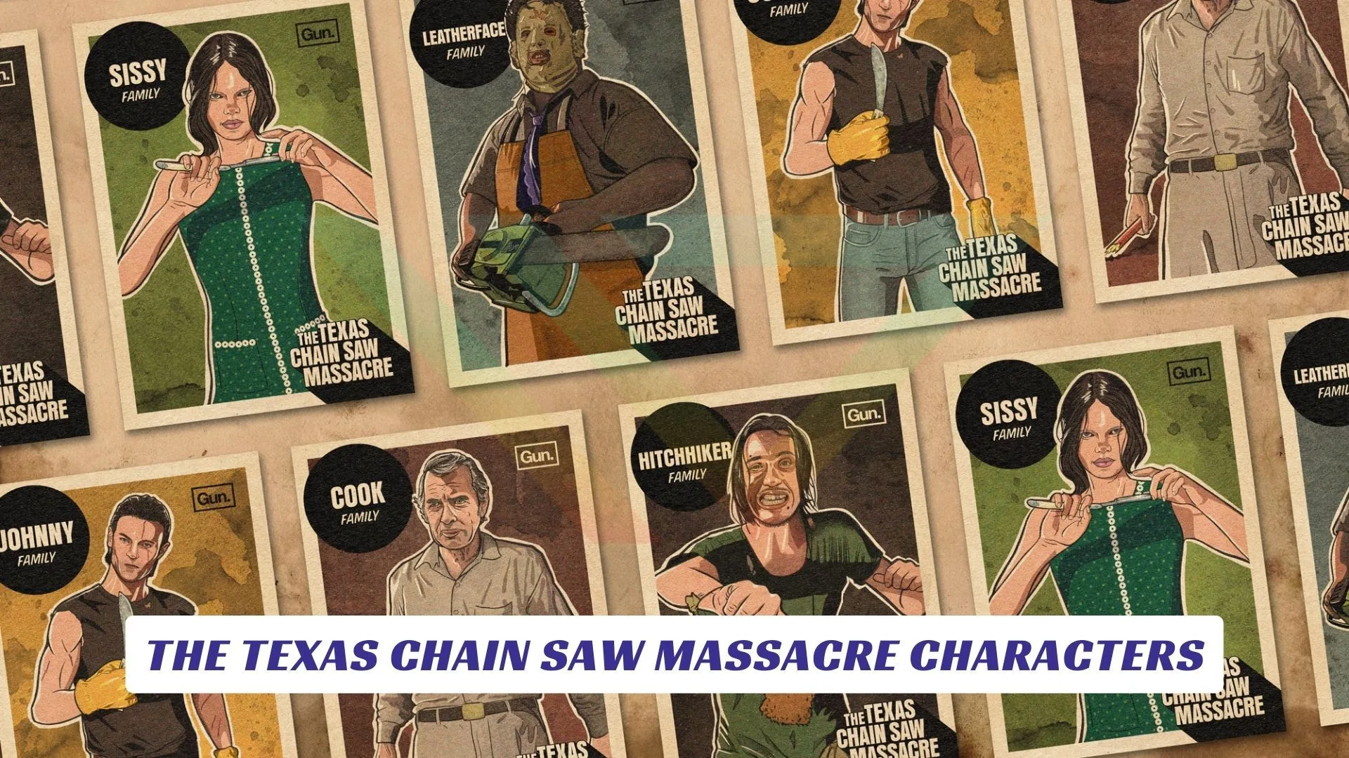 The Texas Chain Saw Massacre Characters Lawod Cover
