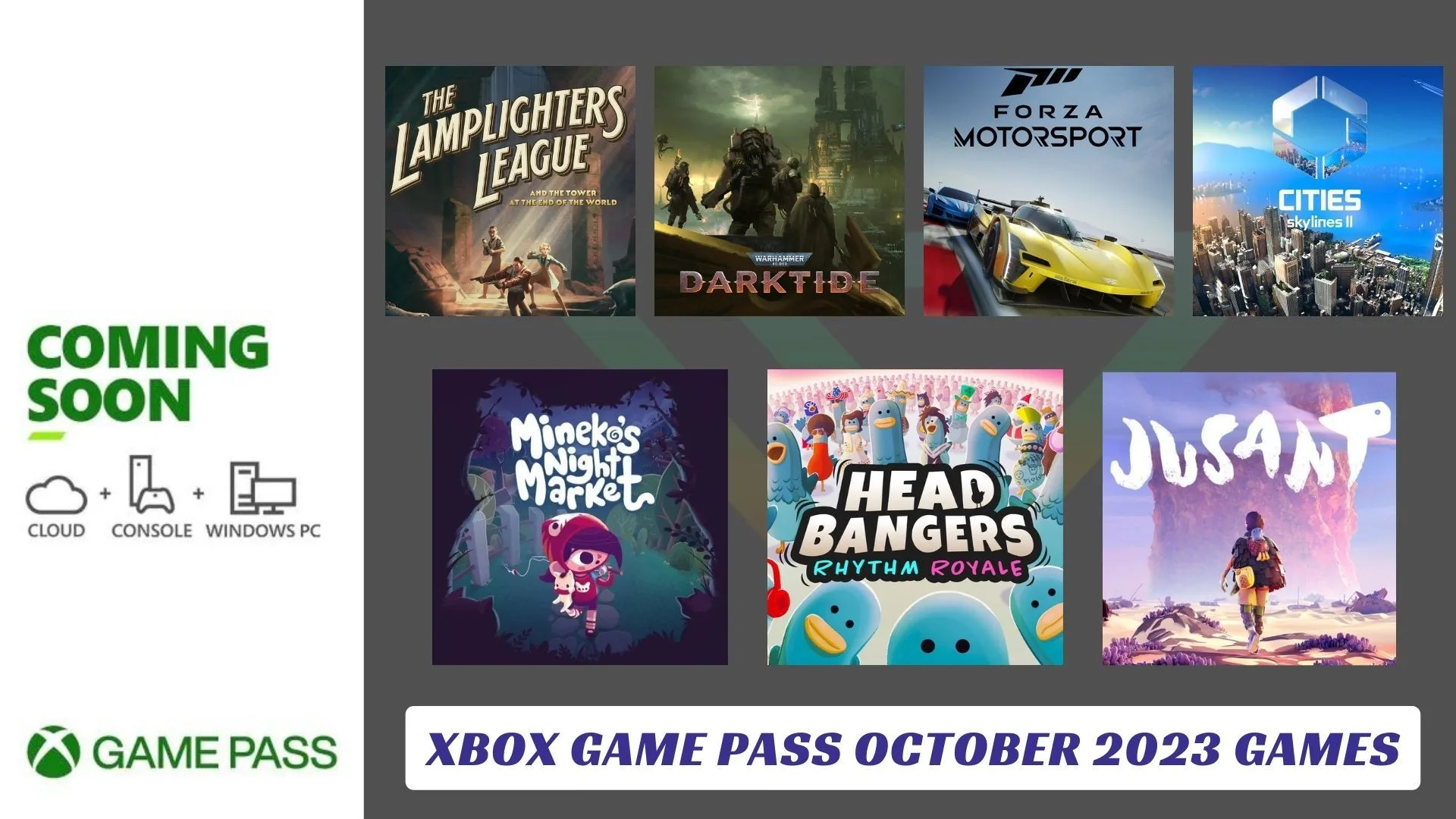 Xbox Game Pass October 2023 Games Xbox Game Pass October 2023 Games