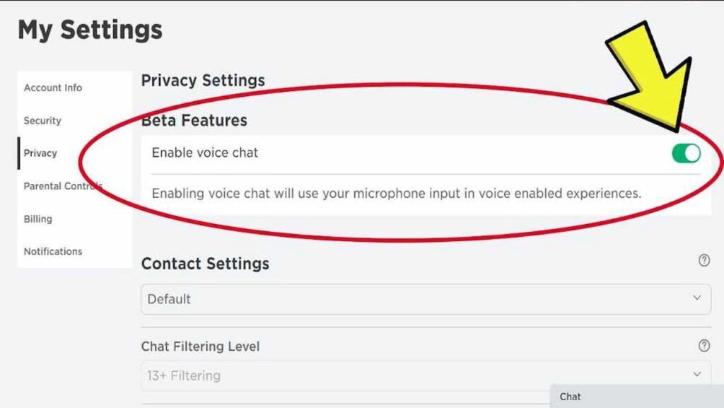 How to Enable Voice Chat in Roblox Lawod ss 1