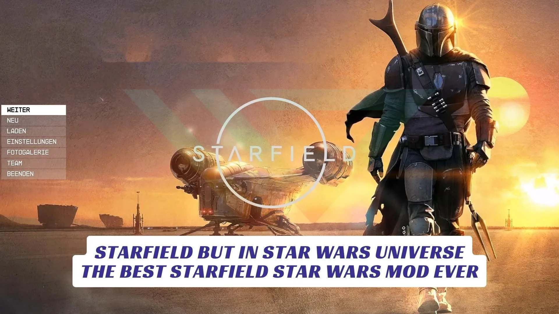Starfield But in Star Wars Universe The Best Starfield Star Wars Mod Ever Lawod Cover