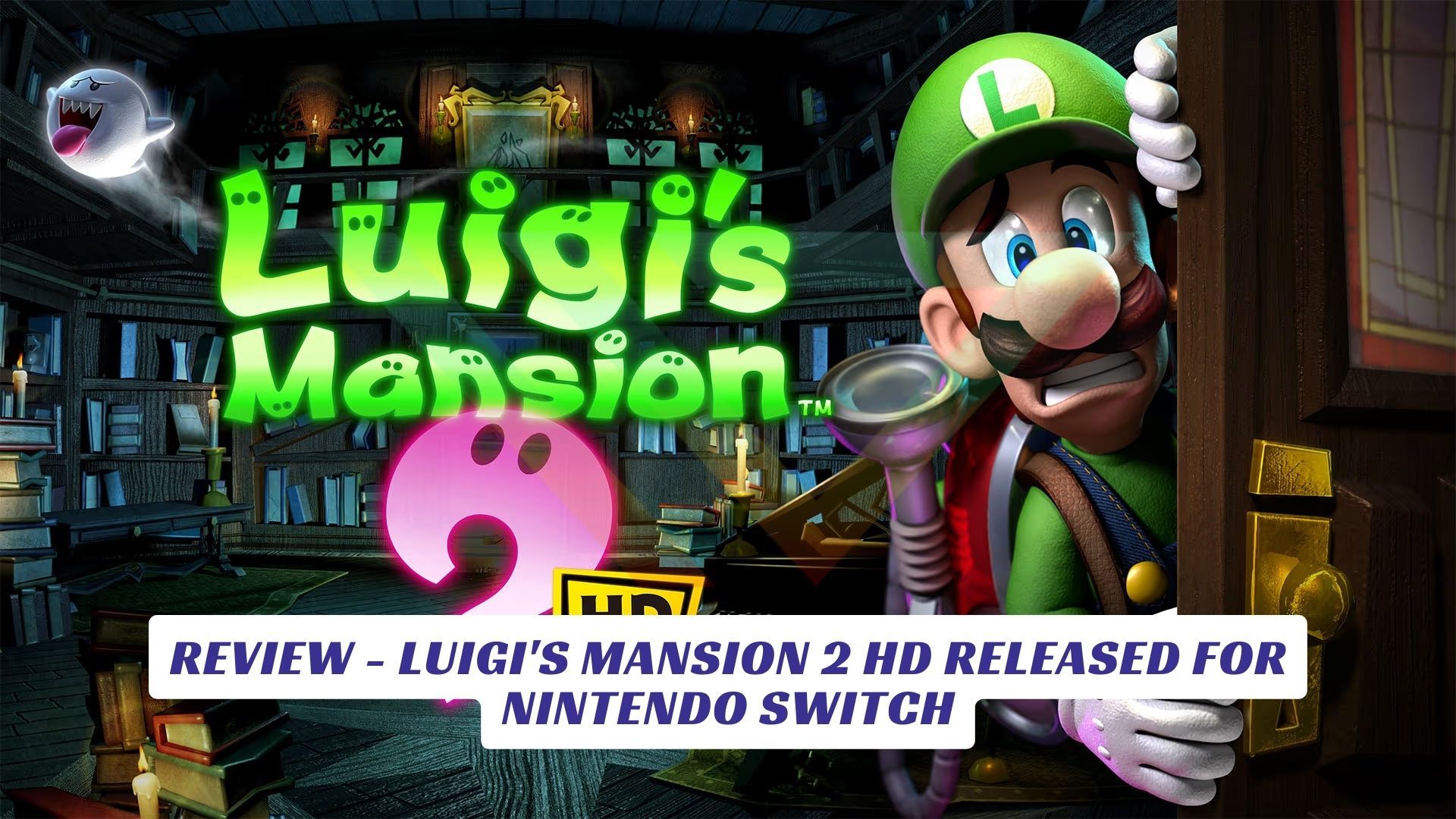 Review Luigis Mansion 2 HD Released For Nintendo Switch Lawod Cover