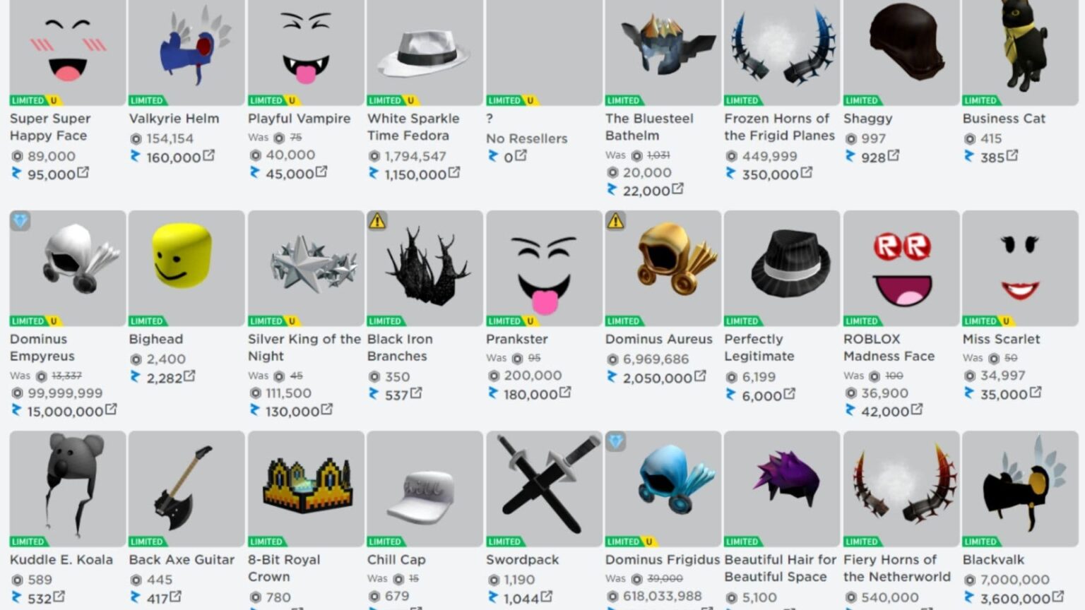 Roblox Item Price List Full Guide To Avatar Limited And UGC Prices ? What Kinds Of Items Are On The Roblox Price List 1536x864 
