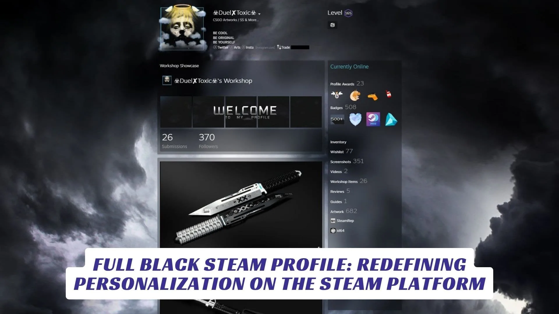 Full Black Steam Profile: Redefining Personalization on the Steam Platform Full Black Steam Profile Redefining Personalization on the Steam Platform