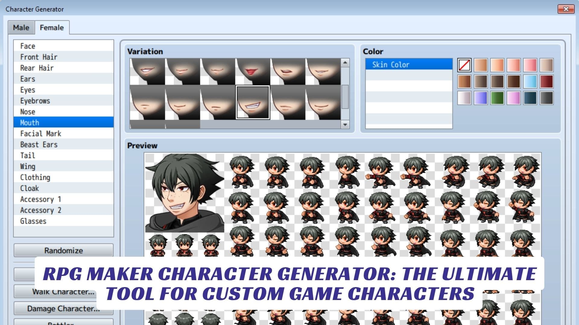 RPG Maker Character Generator The Ultimate Tool for Custom Game Characters