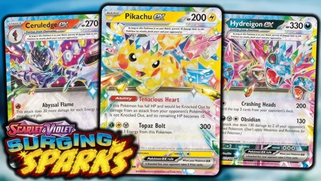Pokémon TCG Surging Sparks Full Card List