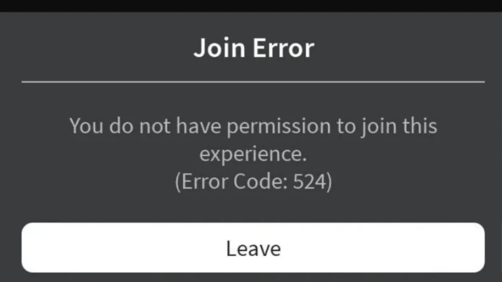 Common Causes of Roblox Error Code 524