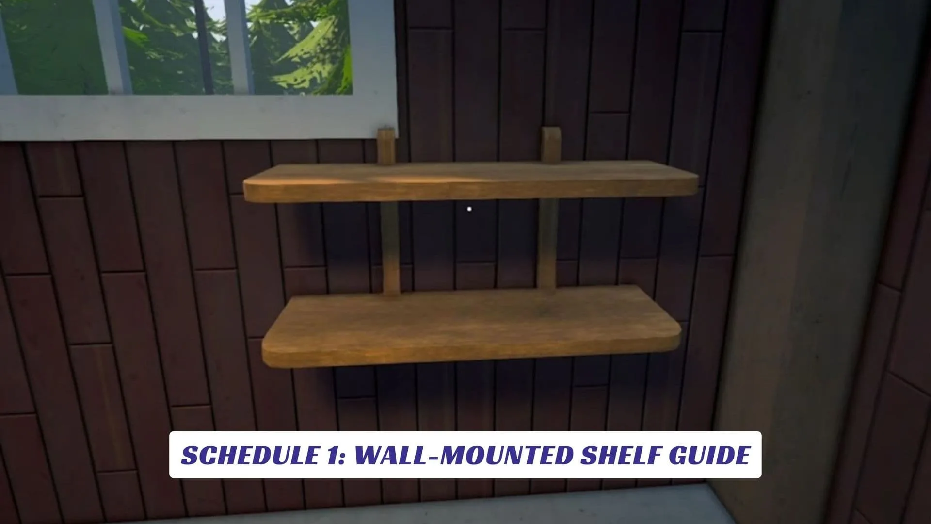 Schedule 1 Wall-Mounted Shelf Guide