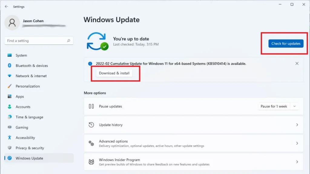 Update Your Device And Drivers
