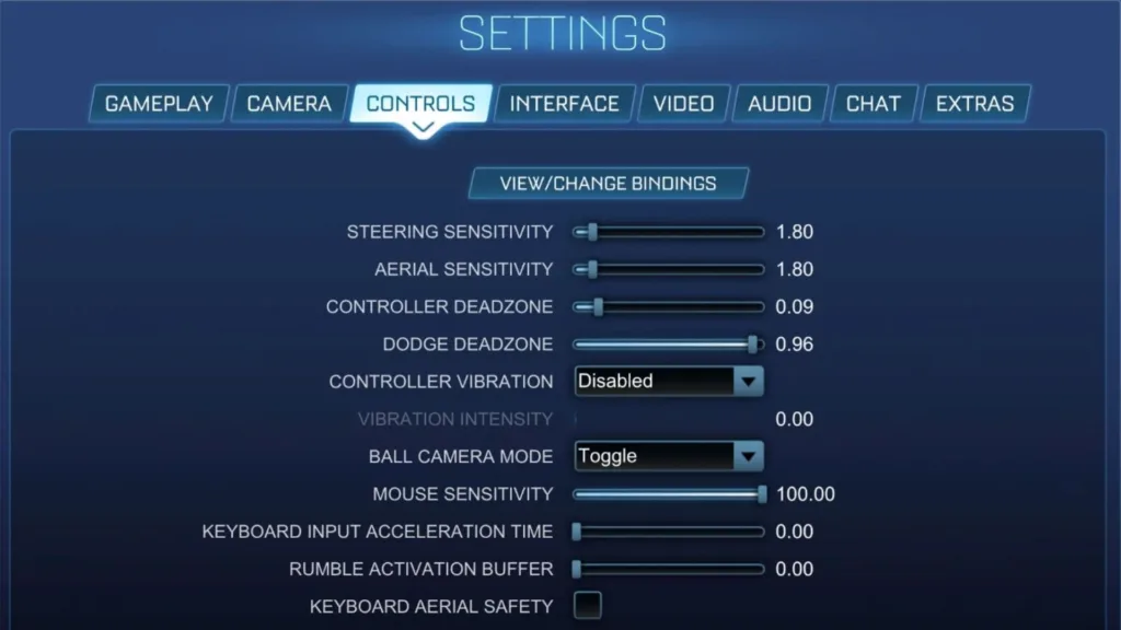 Controller Settings For Pros