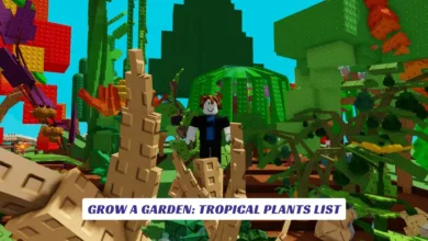 Grow a Garden Tropical Plants List