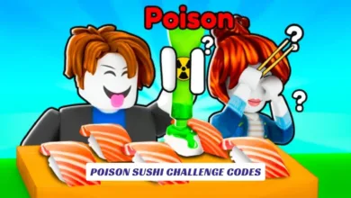 Poison Sushi Challenge Codes