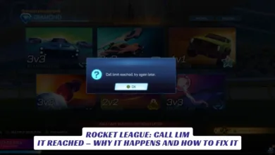 Rocket LeagueRocket League Call Limit Reached
