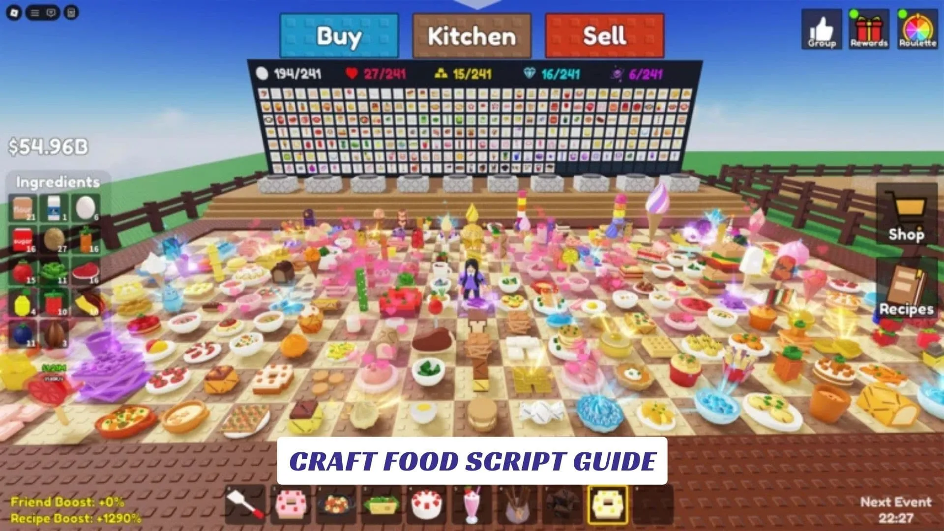 Craft Food Script Guide Craft Food Script Guide