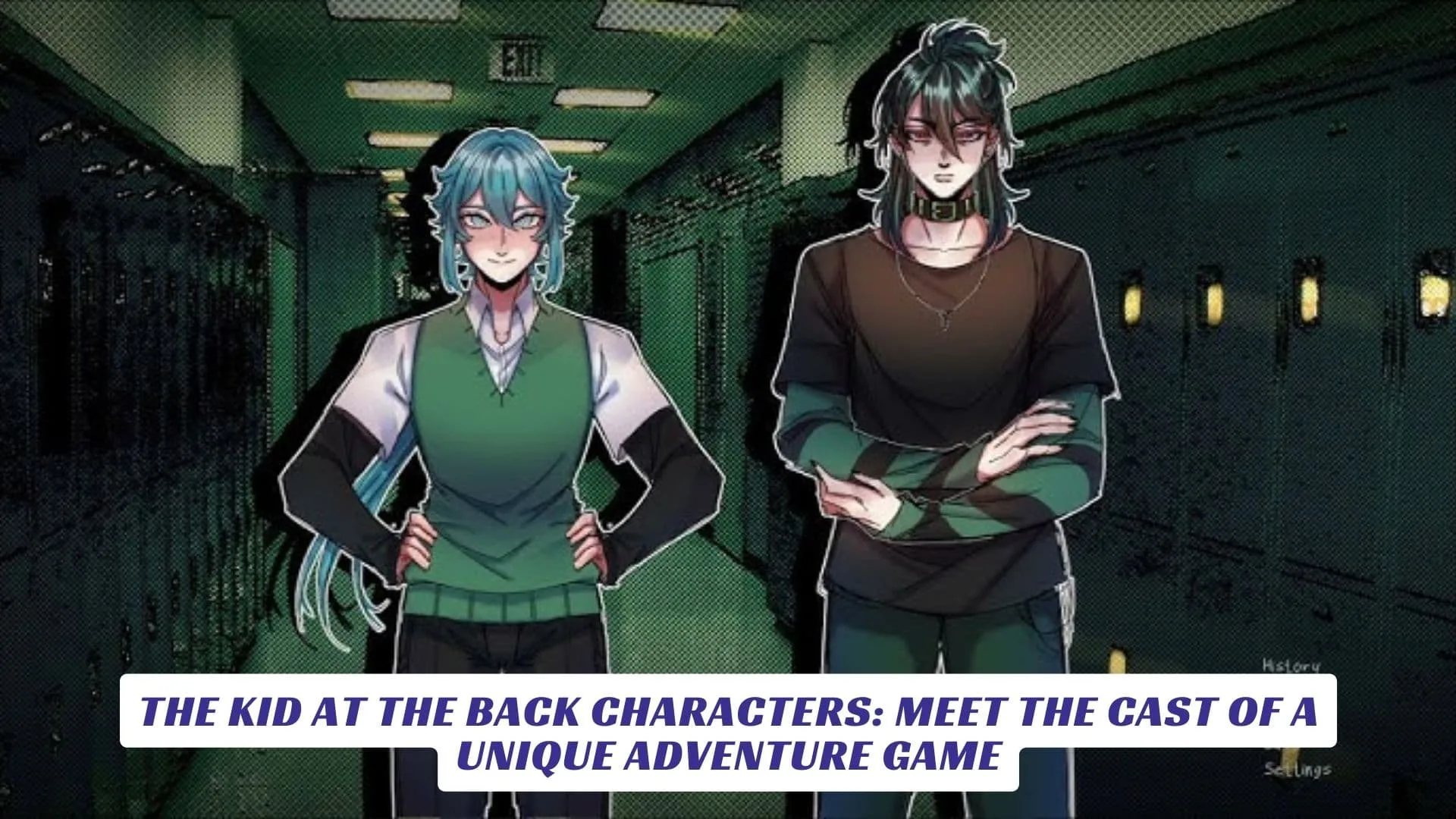 The Kid at the Back Characters Meet the Cast of a Unique Adventure Game