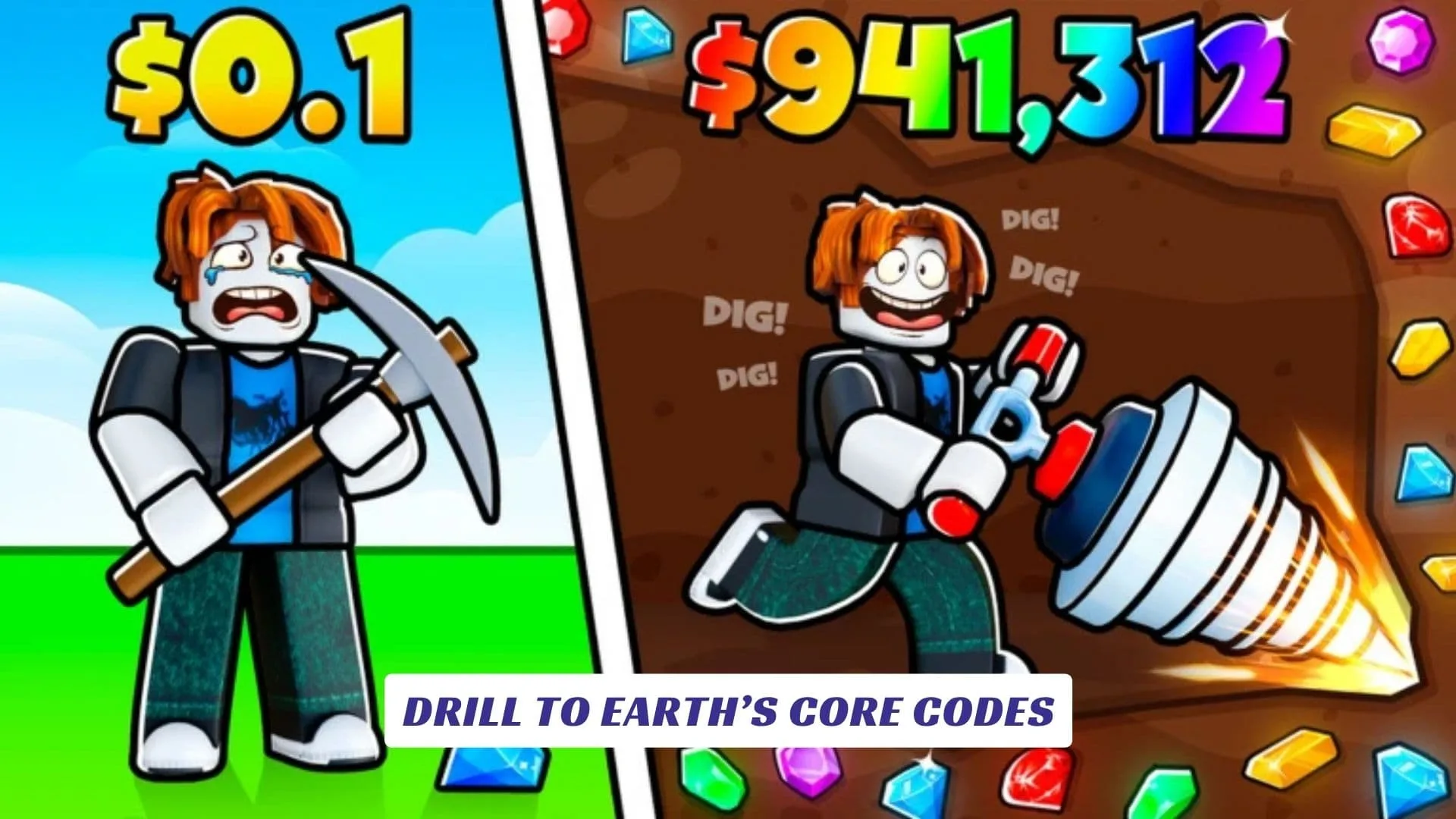 Drill to Earths Core Codes