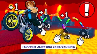 +1 Double Jump Bike Escape! Codes