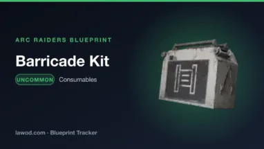 Barricade Kit blueprint in Arc Raiders