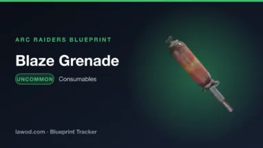 Blaze Grenade blueprint in Arc Raiders