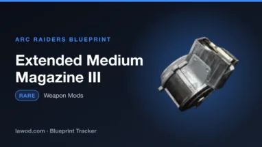 Extended Medium Magazine III blueprint in Arc Raiders