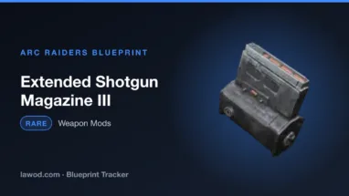 Extended Shotgun Magazine III blueprint in Arc Raiders