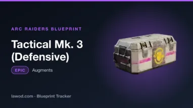 Tactical Mk. 3 (Defensive) blueprint in Arc Raiders